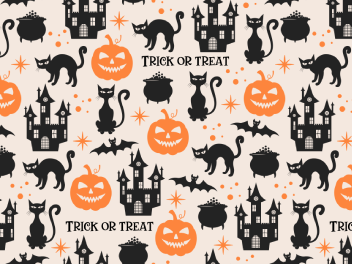 万圣节印花图案图片素材