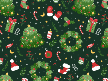 圣诞满幅印花图片素材